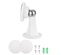 sourcing map Tope magnético para puerta, soporte para puerta de caravana, protector de pared adhesivo con tornillos para sala de estar, dormitorio, remolque de viaje (3.5 pulgadas, blanco)