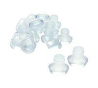 sourcing map Topes Claros Suaves Parachoques Se Deslizan, Tapa De Tabla De Cristal De Muebles Al Aire Libre del Patio 8mm 16 pcs 8mm