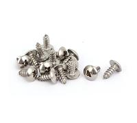 sourcing map Tornillo Auto Rosca M4X10mm Rosca De Acero Inoxidable 316 Con Cabeza Celosía 15Pcs