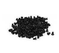 sourcing map Tornillo cabeza plana Piezas de ordenador caso 3.5" HDD Phillips de disco duro negro 6#-32 300 piezas