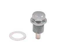 sourcing map Tornillo De Drenaje Magnético para Motor M14X1.25 con Arandela