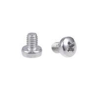 sourcing map Tornillo de Máquina cabeza de estrella pernos sujetadores transversales fijadores de M3x4mm 30 pzas