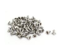 sourcing map Tornillo De Máquina De Cabeza Avellanada M2X4mm Acero Inoxidable 316 60Pcs