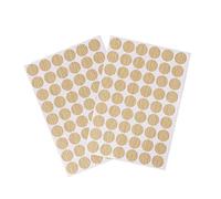 sourcing map Tornillo Orificio Cubierta Pegatinas Texturada Plástico Autoadhesivas Pegatinas para Madera Muebles Gabinete Estante Placa 21mm Diámetro 108 Piezas En 2 Hojas Roble, PC-132