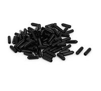 sourcing map Tornillo Rosca Protector Cubierta Tapa de rosca de 3mm de diámetro interior negro 100 unidades