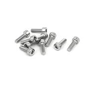 sourcing map Tornillo TORX hembra M3x10mm accionamiento TORX T10 rosca de acero inoxidable 304 10pcs
