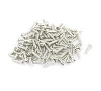 sourcing map Tornillos Autoperforantes de Cabeza 100piezas M2 x 8mm Acero Inoxidable STL Phillips Pan Redondo