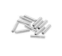 sourcing map Tornillos de ajuste de altura para puente de guitarra, métrico M3 x 12, plateado, para puente de guitarras eléctricas, 12 unidades