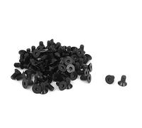 sourcing map Tornillos de cabeza plana avellanado hexagonal métricas negro 100PCS M3 x 6 mm