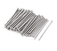 sourcing map Tornillos de cabeza plana Phillips 304 de M3 x 70 mm, 60pcs