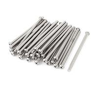 sourcing map Tornillos de cabeza plana Phillips de acero inoxidable 304 de M5 x 90 mm 30 piezas