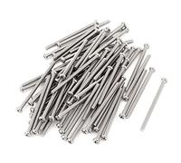 sourcing map Tornillos de cabeza redonda Phillips de acero inoxidable 304 M2.5 x 40 mm Perno 60 piezas