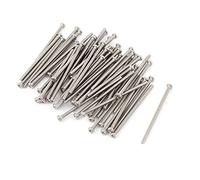 sourcing map Tornillos de cabeza redonda Phillips de acero inoxidable 304 M2 x 40 mm Perno 60 piezas