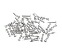 sourcing map Tornillos de Cabeza Redonda Plana M1,6-0,35x8mm 100uds, Tornillos de Máquina de Accionamiento Phillips de Acero Inoxidable 304, Sujetador de Hardware para Conexión de Muebles