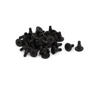 sourcing map Tornillos De Disco Duro Negro 40Pcs Ordenador Portátil A Prueba De Golpes De Cabeza Plana Phillips Tornillo