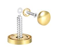 sourcing map Tornillos de Espejos, Tapas Decorativas Cubres Clavos, Dorado Pulido 16mm 4uds