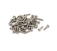 sourcing map Tornillos de Fijación tipo torx M2x8mm de Acero inoxidable 304 de cabeza Torx 50 piezas