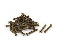 sourcing map Tornillos de latón M4 x 30 mm Máquina Phillips Tornillos avellanados GB819 30 piezas