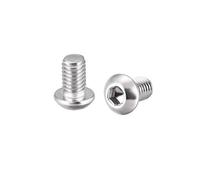 sourcing map Tornillos de máquina m6x10mm hexagonal cabeza redonda tornillos de tornillo tornillos 20pcs