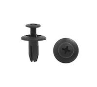 sourcing map Tornillos De Plástico 6Mm Negro 50 Uds Para Coche