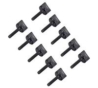 sourcing map Tornillos de plástico de nailon de rosca métrica Pernos, Tornillos de pulgar 10 unidades M4 x 20mm