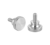 sourcing map Tornillos de pulgar moleteados M6 x 12 mm, tornillos de cabeza de diamante de acero inoxidable 304, pernos de cabeza moleteada métricos con perillas de agarre de hombro, sujetadores de