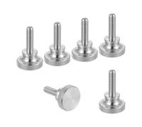 sourcing map Tornillos de pulgar moleteados M6 x 20 mm, tornillos de cabeza de diamante de acero inoxidable 304, pernos de cabeza moleteada métricos con perillas de agarre de hombro, sujetadores de