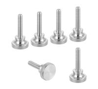 sourcing map Tornillos de pulgar moleteados M6 x 30 mm, tornillos de cabeza de diamante de acero inoxidable 304, pernos de cabeza moleteada métricos con perillas de agarre para el hombro, sujetadores