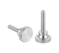 sourcing map Tornillos de pulgar moleteados M6 x 30 mm, tornillos de cabeza de diamante de acero inoxidable 304, pernos de cabeza moleteada métricos con perillas de agarre de hombro, sujetadores de