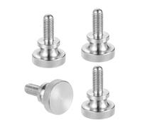 sourcing map Tornillos de pulgar moleteados M8 x 20 mm, tornillos de cabeza de diamante de acero inoxidable 304, pernos de cabeza moleteada métricos con perillas de agarre para el hombro, sujetadores