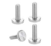 sourcing map Tornillos de pulgar moleteados M8 x 20 mm, tornillos de cabeza plana de acero inoxidable 304, pernos de cabeza moleteada de diamante métrico, perillas de agarre, sujetadores de rosca para