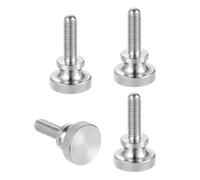 sourcing map Tornillos de pulgar moleteados M8 x 30 mm, tornillos de cabeza de diamante de acero inoxidable 304, pernos de cabeza moleteada métricos con perillas de agarre de hombro, sujetadores de