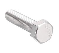 sourcing map Tornillos Izquierdo Sujetador Rosca M12 De 50 mm De Cabeza Hexagonal De Acero Inoxidable 304