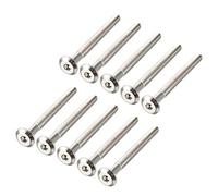 sourcing map Tornillos M6X70mm Muebles Pernos De 58 mm De Longitud De Rosca 10Pcs