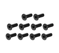 sourcing map Tornillos Máquina Cabeza Plana, Tornillo Hexagonal Interno, Tornillos Fijación Acero Inoxidable M4x12mm 50Pcs