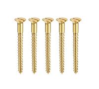 sourcing map Tornillos para madera M2,5 x 25 mm, cabeza plana ranurada, tornillo autorroscante, 100 unidades
