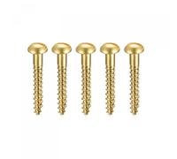 sourcing map Tornillos para madera M3 x 25 mm, cabeza redonda ranurada, tornillo autorroscante, 50 unidades