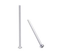 sourcing map Tornillos para máquina M4 x 80 mm, cabeza de cruz Phillips, tornillos de acero inoxidable 304, 10 unidades