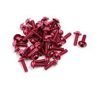 sourcing map Tornillos Pernos Hex De Carenado Para Honda Moto Deportiva | Rojo, M6 X 20mm, Para Yamaha, Para Kawasaki, Para MV Agusta, Para Aprilia, Para Suzuki, Instalación Fácil, Reemplazo Directo