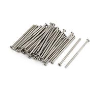 sourcing map Tornillos Phillips de cabeza plana avellanada M4x80mm 50 piezas