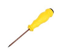 sourcing map Torx Destornillador, T3 Magnético Estrella Destornillador con 3" S2 Eje y Antideslizante Amarillo Mango