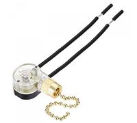 sourcing map Tracción Cadena Interruptor ON-OFF Velocidad Reemplazo ZE-109 para Techo Ventilador Lámpara Luz Completa Dorado Paquete de 3