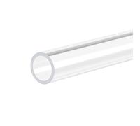 sourcing map Transparente Rígido Acrílico Tubería 10mm ID X 12mm OD X 305mm Redondo Tubo