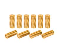 sourcing map Troquel Resorte, 10mm OD 25mm Largo 20 Piezas Espiral Estampado Ligera Carga Compresión Troquel Resortes para Impresora 3D Eléctrica Pieza, Amarillo