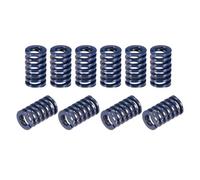 sourcing map Troquel Resorte, 10uds 10mm OD 20mm Largo Espiral Estampado Liviana Carga Compresión Troquel Resortes para 3D Impresora Eléctrica Pieza, Azul