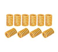 sourcing map Troquel Resorte, 12mm OD 20mm Largo 20 Piezas Espiral Estampado Ligera Carga Compresión Troquel Resortes para Impresora 3D Eléctrica Pieza, Amarillo