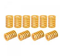 sourcing map Troquel Resorte, 16mm OD 20mm Largo 20 Piezas Espiral Estampado Ligera Carga Compresión Troquel Resortes para Impresora 3D Eléctrica Pieza, Amarillo