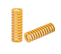 sourcing map Troquel Resorte, 16mm OD 45mm Largo 2 Piezas Espiral Estampado Ligera Carga Compresión Troquel Resortes para Impresora 3D Eléctrica Pieza, Amarillo