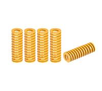 sourcing map Troquel Resorte, 18mm OD 50mm Largo 5 Piezas Espiral Estampado Ligera Carga Compresión Troquel Resortes para Impresora 3D Eléctrica Pieza, Amarillo