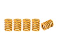 sourcing map Troquel Resorte, 20mm OD 25mm Largo 5uds Espiral Estampado Ligera Carga Compresión Troquel Resortes para 3D Impresora Eléctrica Pieza, Amarillo
